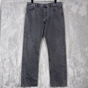 Levis‎ 501 Original Jeans 100% Cotton Lived In Black Button Fly Men 38x32